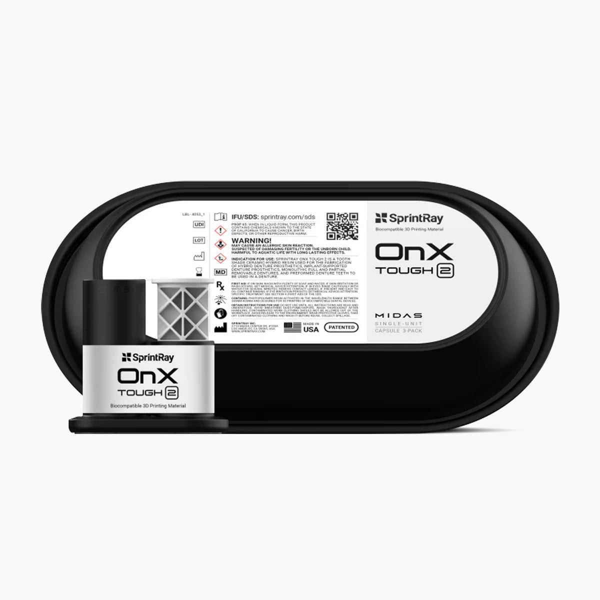 SprintRay OnX Tough 2 MIDAS Capsule (3 Pack)