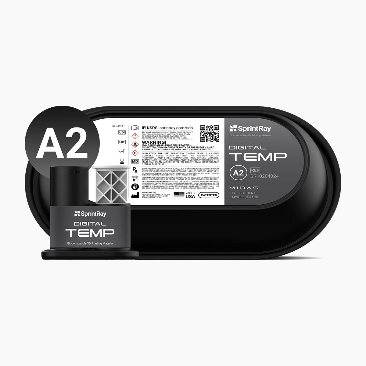 SprintRay Digital Temp MIDAS Capsule (3 Pack)